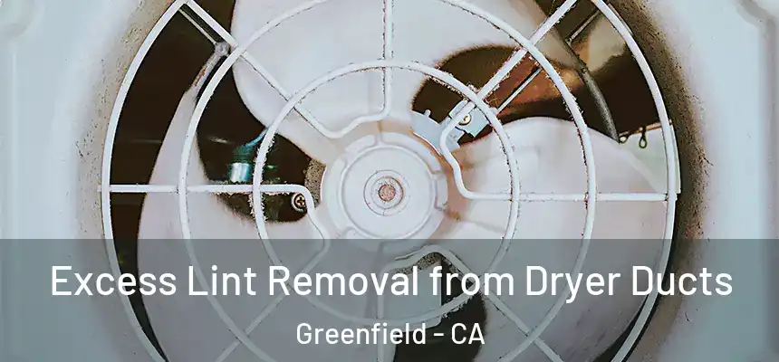  Excess Lint Removal from Dryer Ducts Greenfield - CA